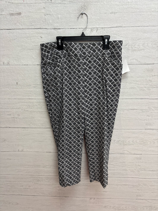 Size 1.5 Chico's Design Black/White Womens Capri