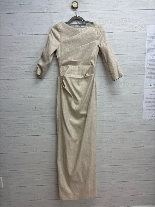 Size 6 TERI JON Gold GOWN