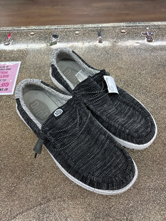 11 HEY DUDE Black Mens Shoe
