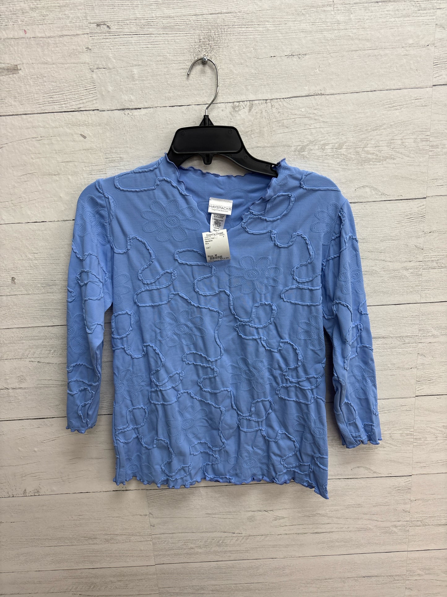 Size M Haystacks Blue Womens Shirt