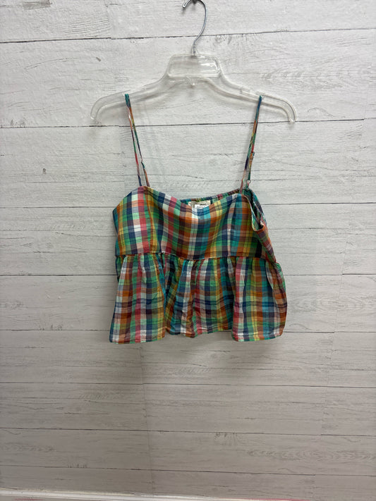 Size L LUCKY BRAND green/blue/red/bl Womens Tank-Top