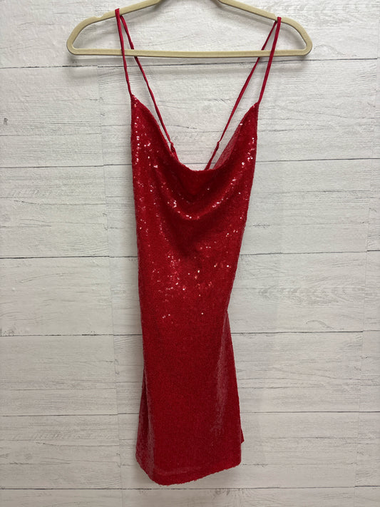 Size M Crystal Doll Red Gown