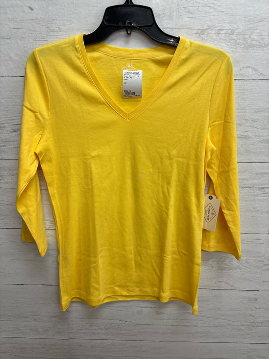 Size S St. Johns Bay Yellow Womens Shirt
