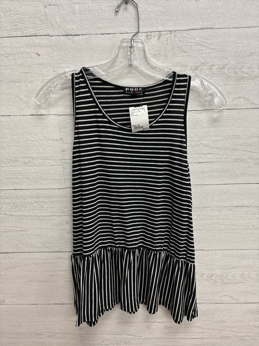 Size M Poof Black Womens Tank-Top