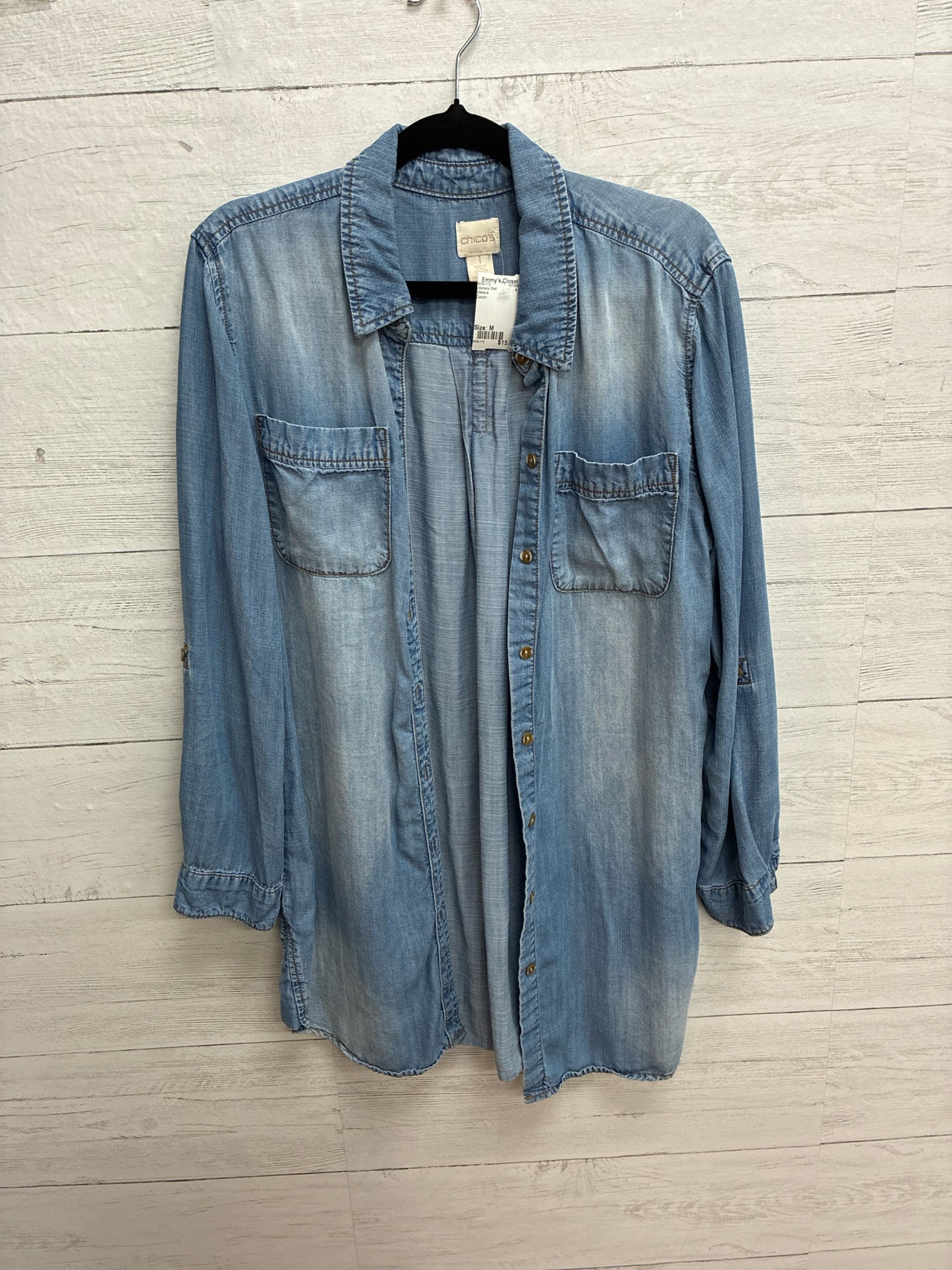Size M Chico's Denim Womens Shirt