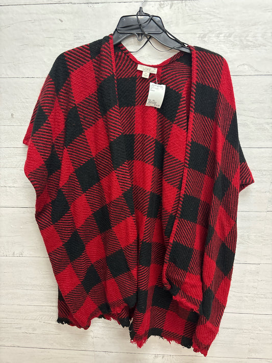 Size M/L Loft Red/black Womens Cardigan