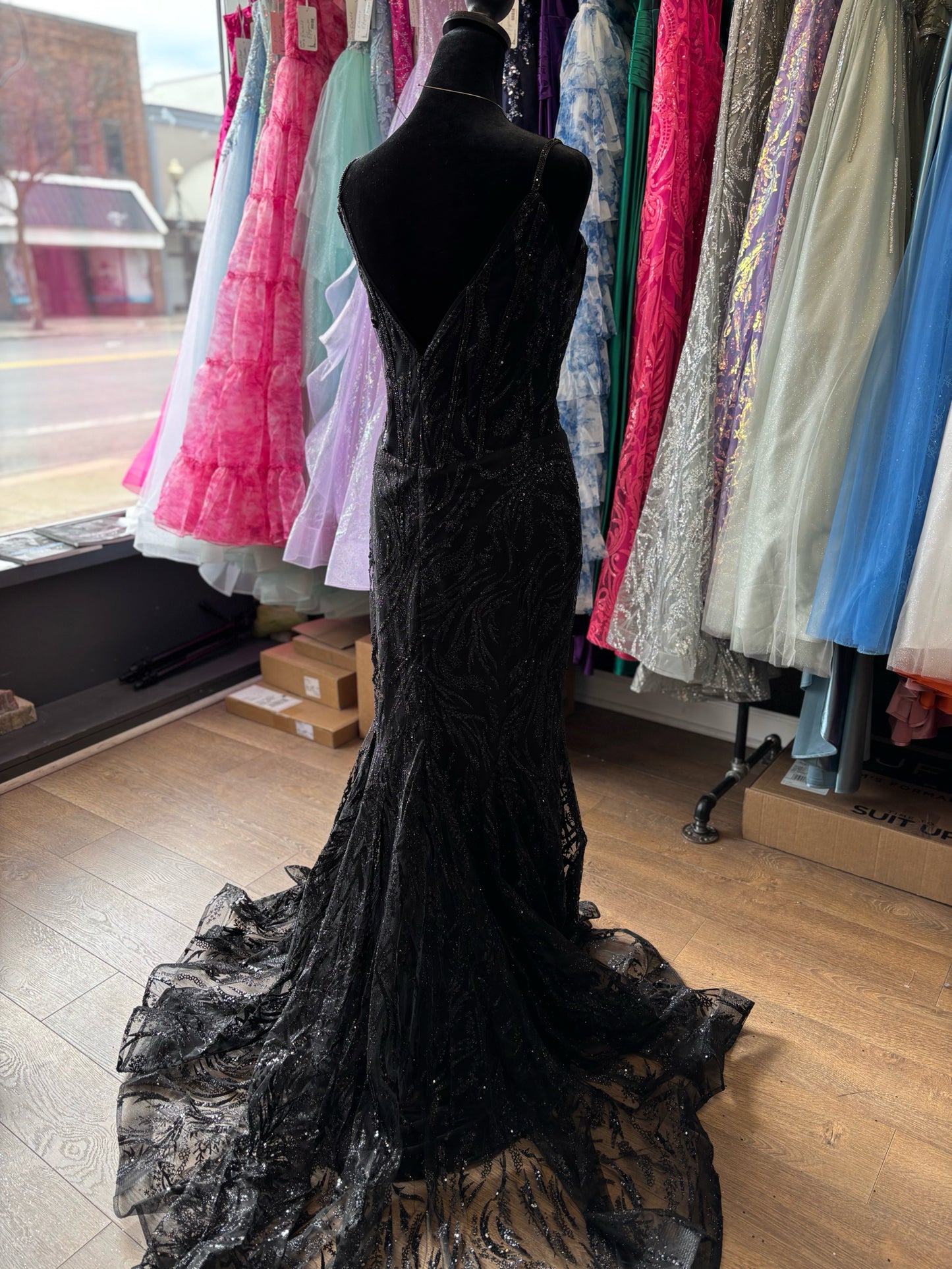 Size 12 Emmi's Elegance Black GOWN