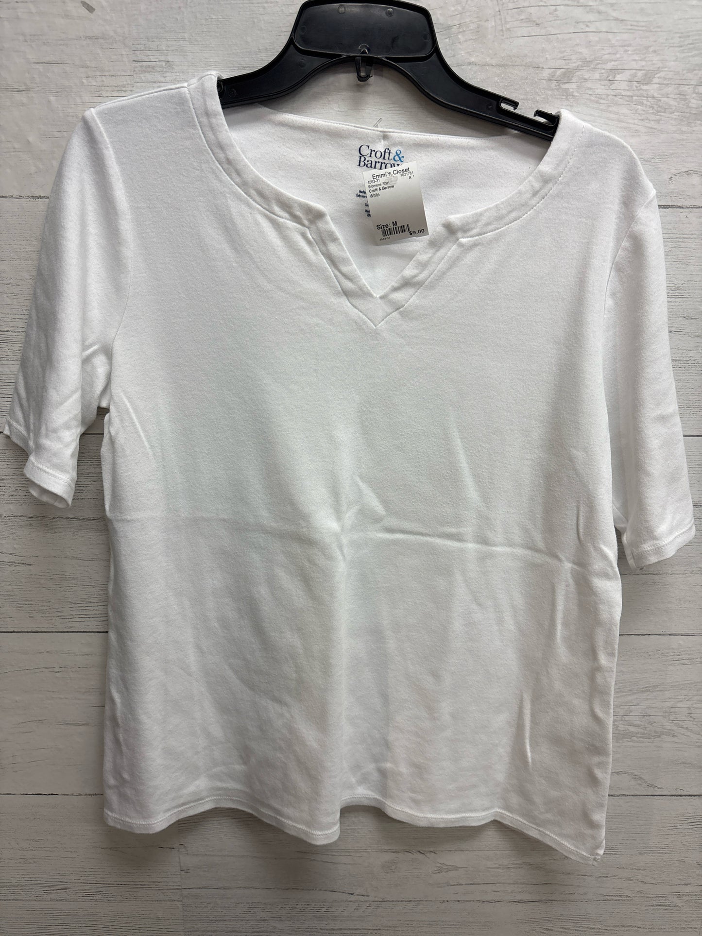 Size M Croft & Barrow White Womens Shirt