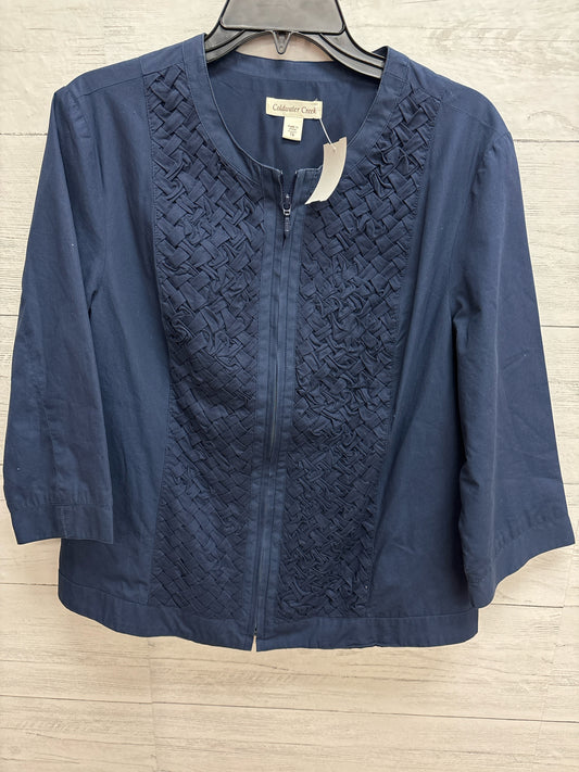 Size 16 Coldwater Creek Navy Womens Shirt