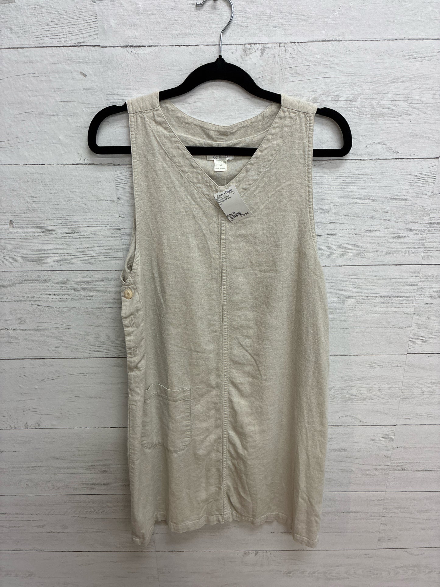 Size M Christopher & Banks Tan Dress/Evening Wear
