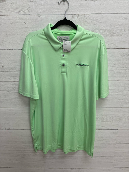 Size XL Penguin Lime Green Mens Shirt