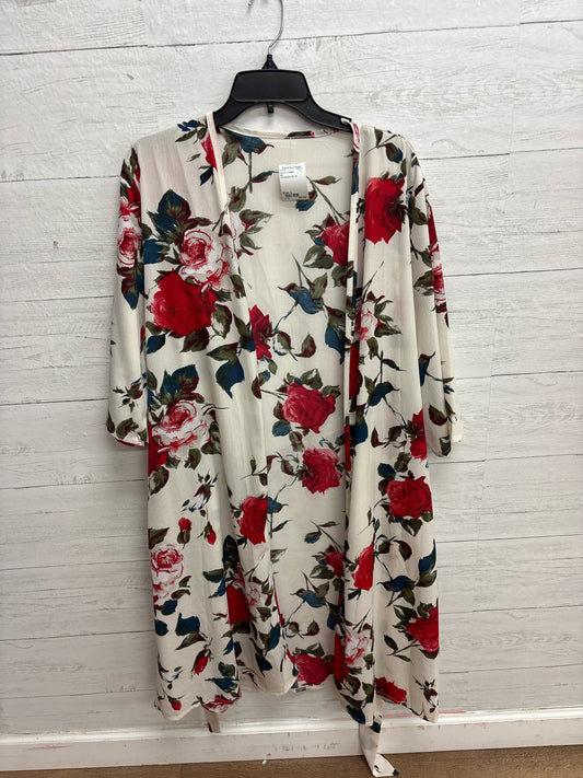Size L N/A CREAM/RED/BLUE Womens Cardigan