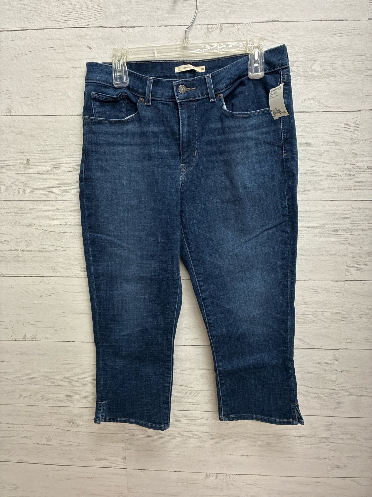 Size 10 Levi's Blue Denim Womens Capri