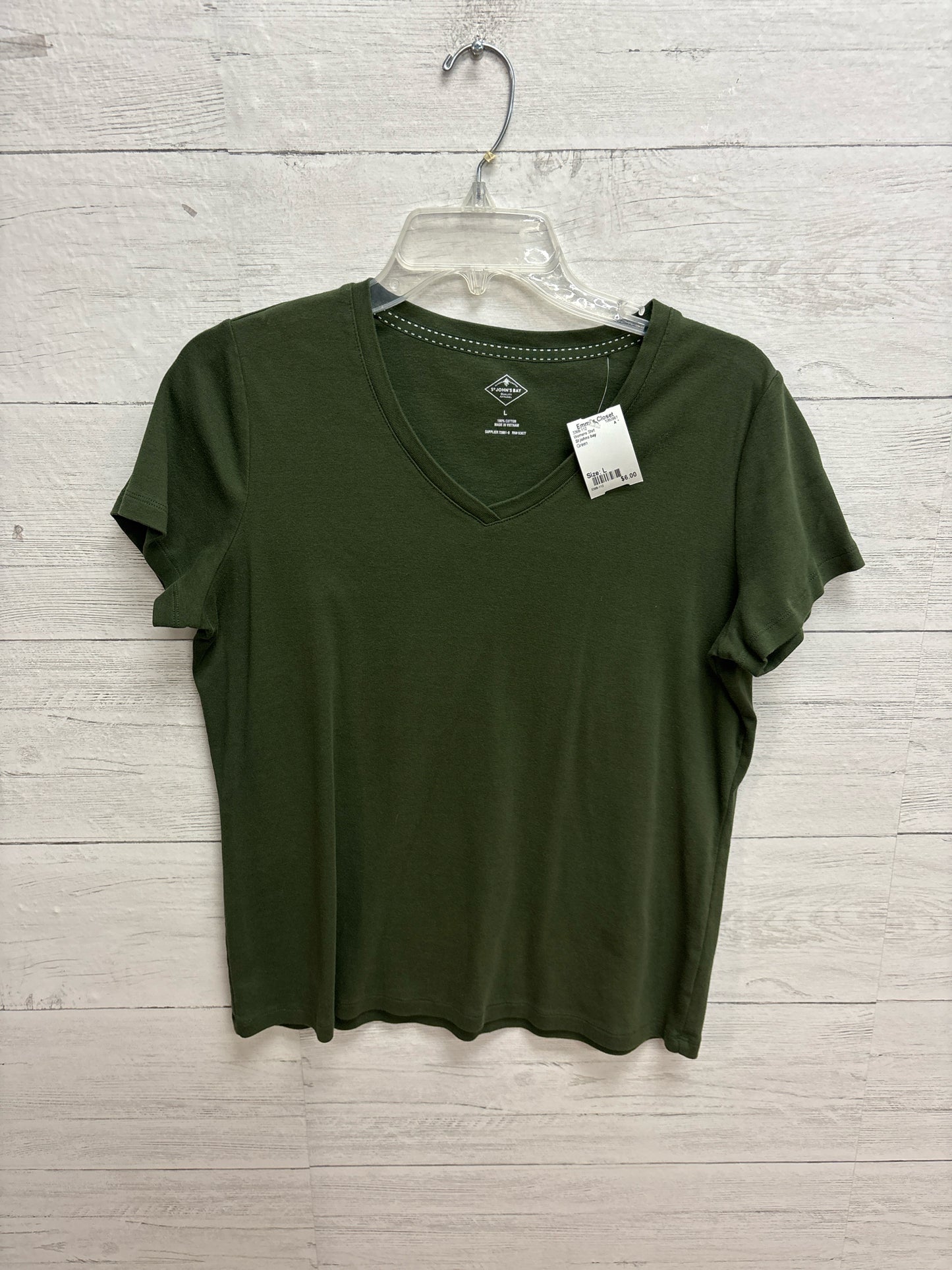 Size L St johns bay Green Womens Shirt