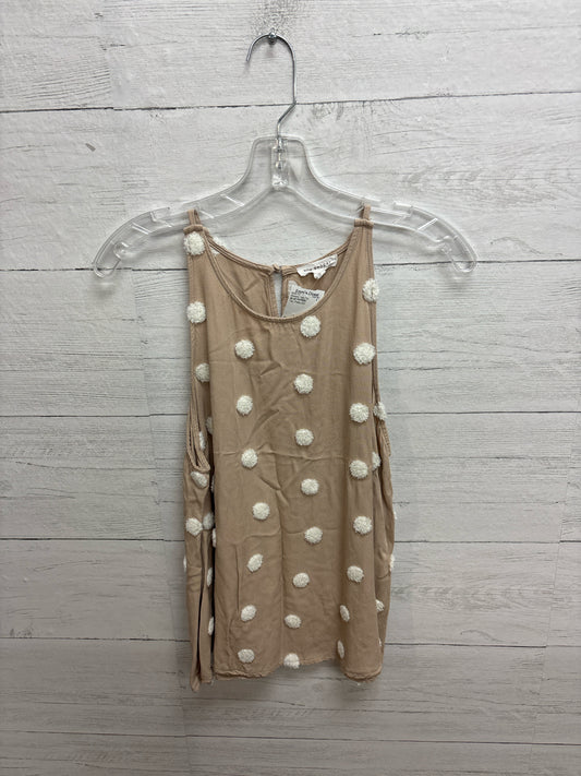Size M BLUE PEPPER Tan Womens Tank-Top