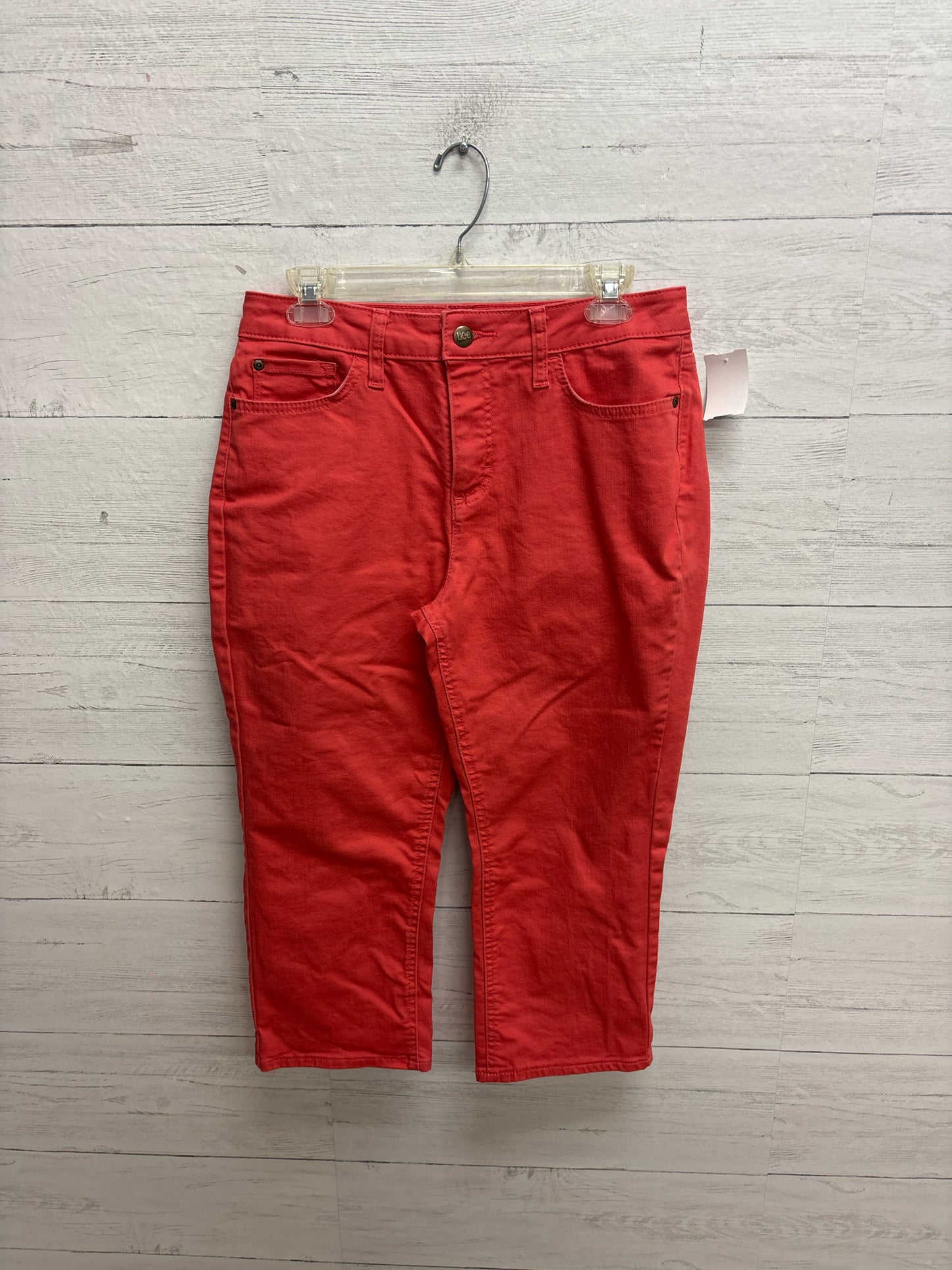 Size 8 Lee Coral Womens Capri