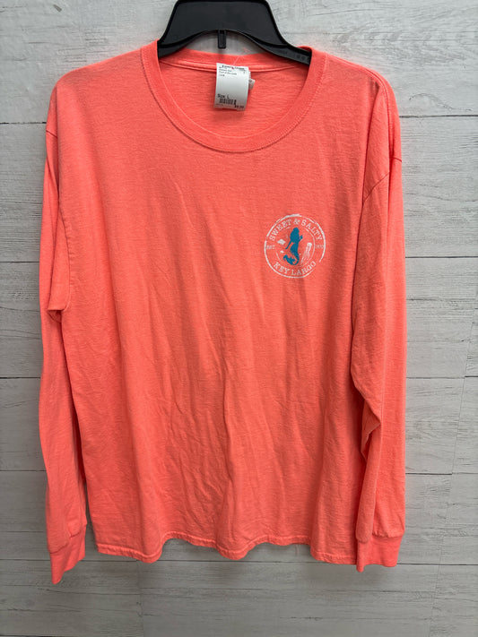 Size L Fruit of the Loom Coral Womens Shirt