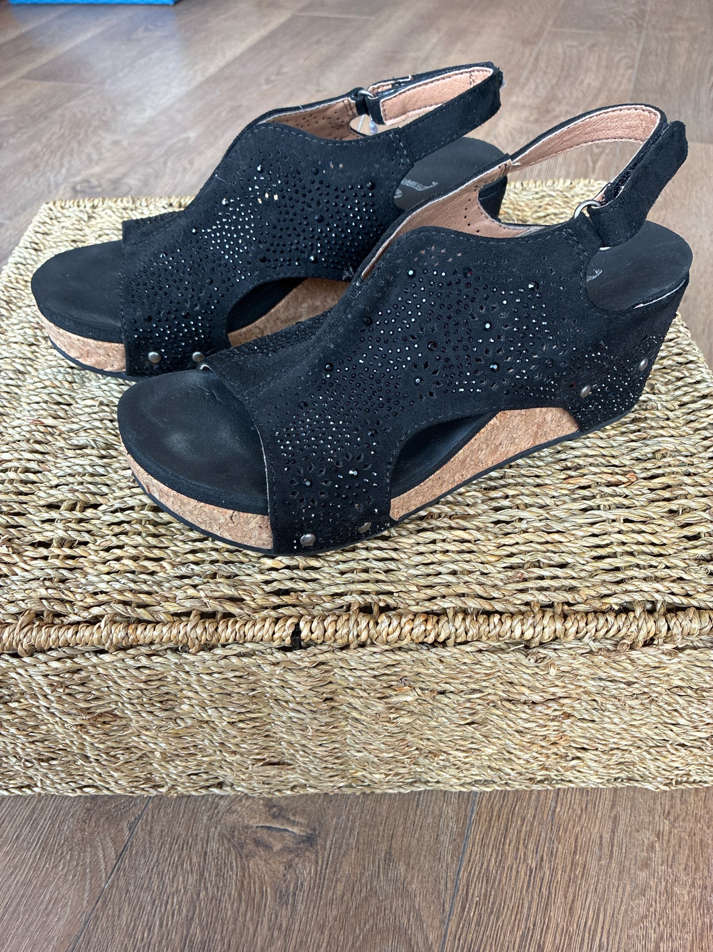 7.5 VERY G Black Womens Heels