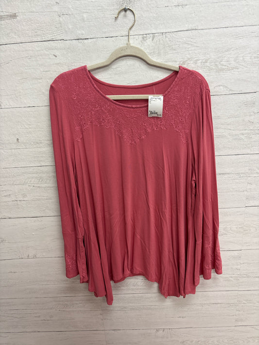 Size 1X N/A Pink Womens Shirt