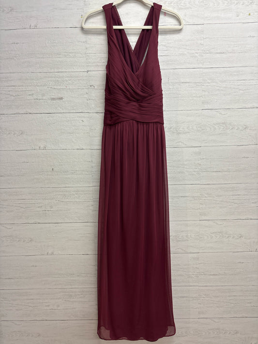 Size 14 David's Bridal maroon GOWN
