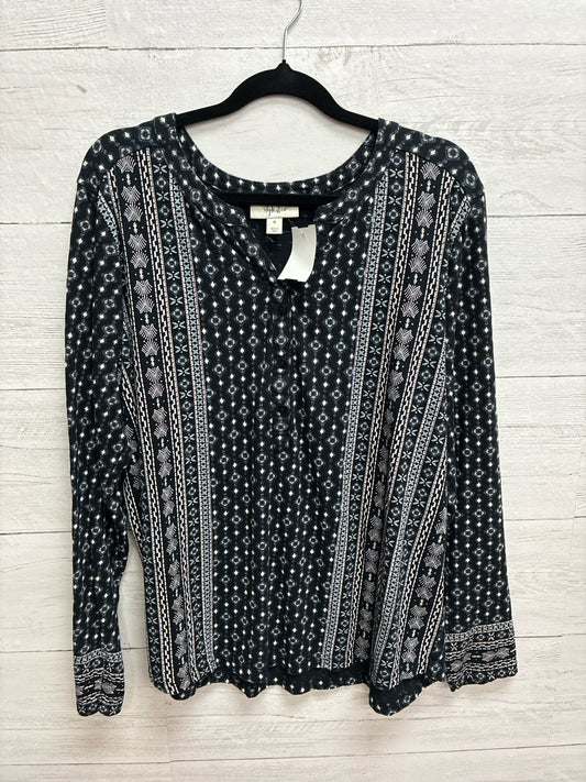 Size XL Style  & Co Black Womens Shirt