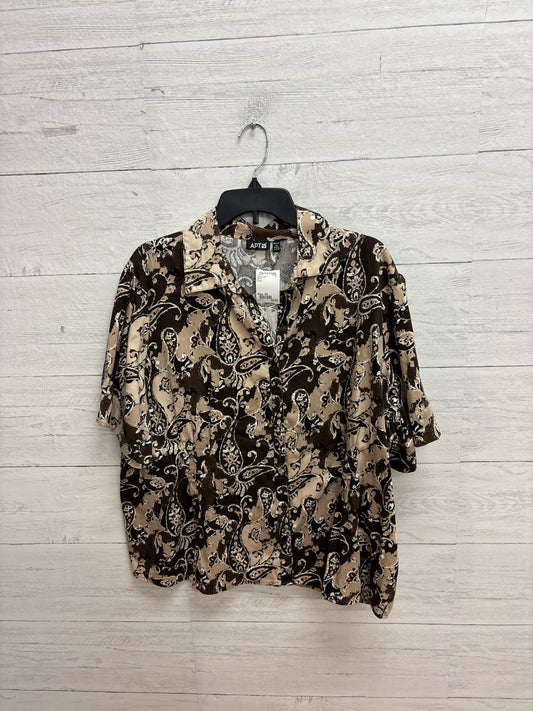 Size 3X APT.9 Brown Womens Shirt