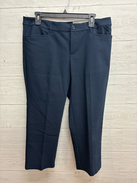 Size 12 Christopher & Banks Navy Womens Pants