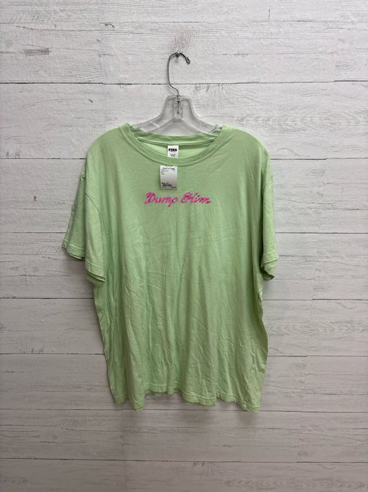 Size XL pink Green Womens Shirt