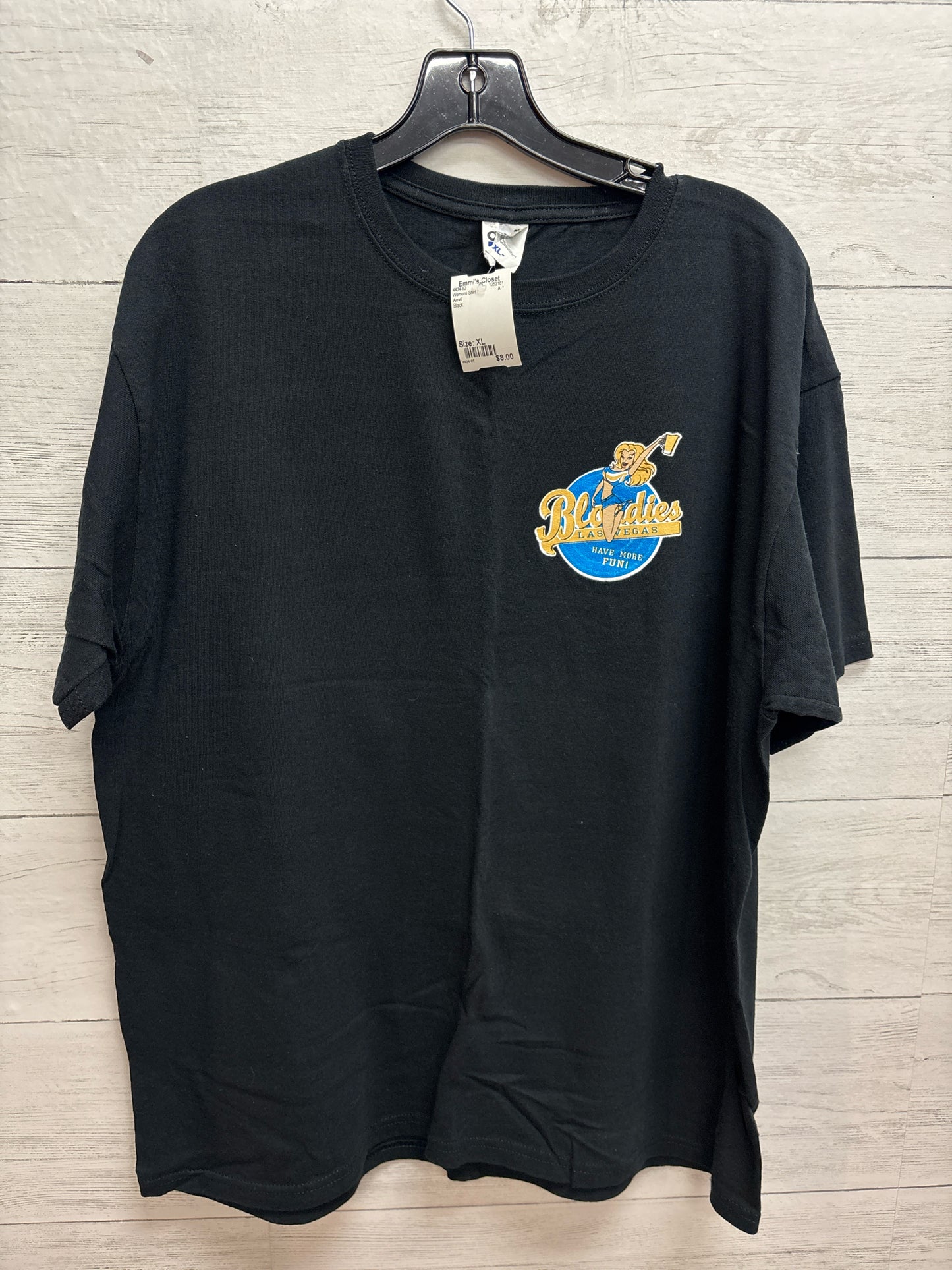 Size XL Anvil Black Womens Shirt