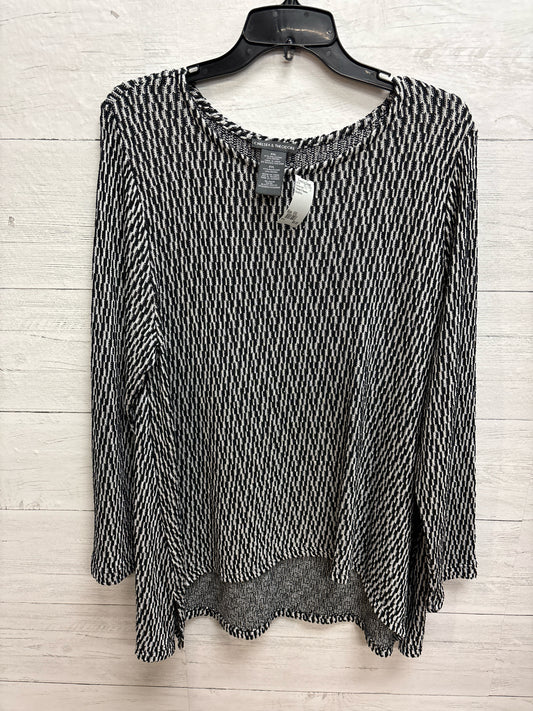 Size XXL Chelsea & Theodore Black/White Womens Shirt