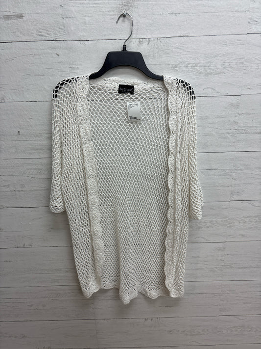 Size L Bay Studio White Womens Cardigan