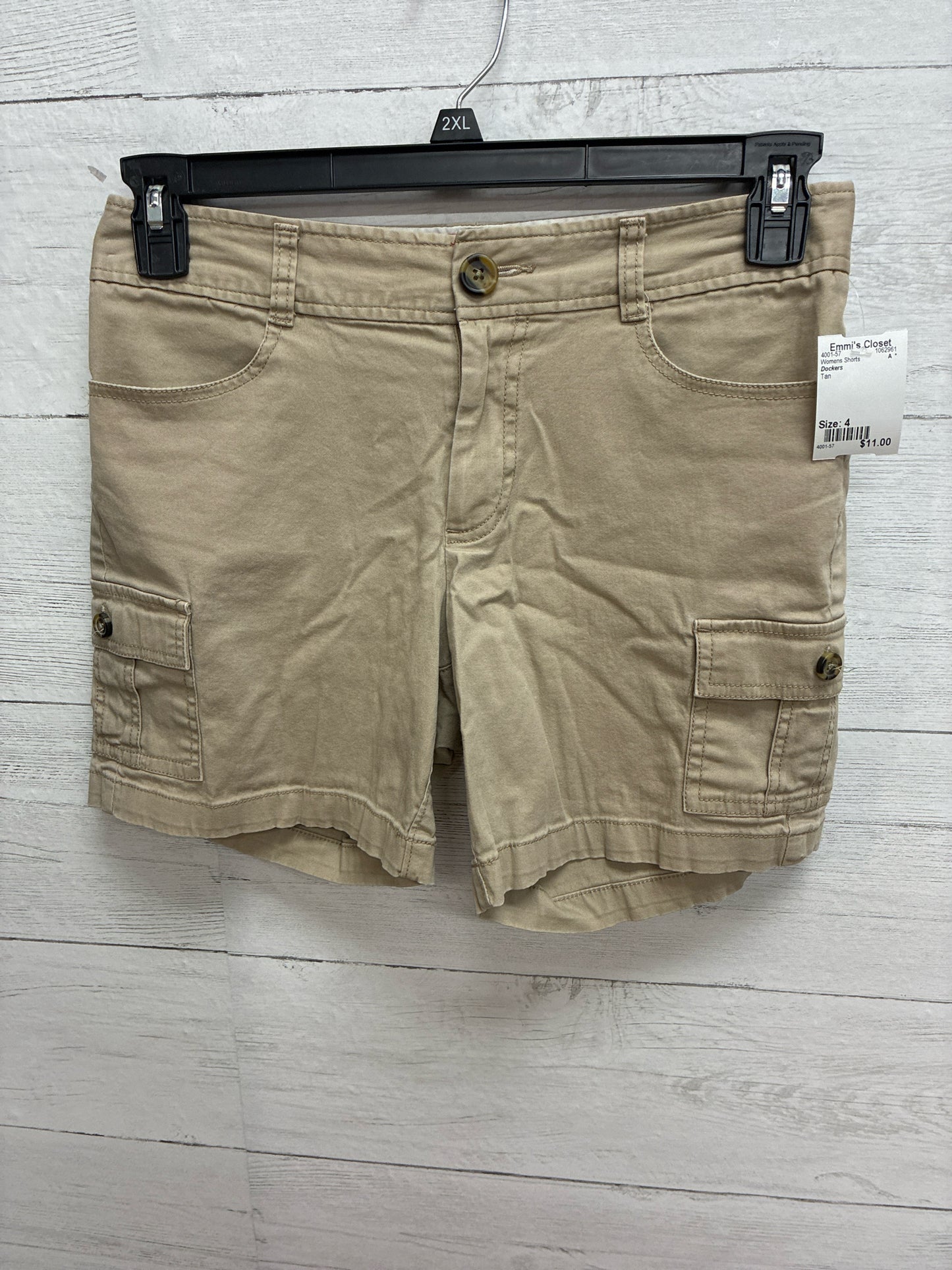 Size 4 Dockers Tan Womens Shorts
