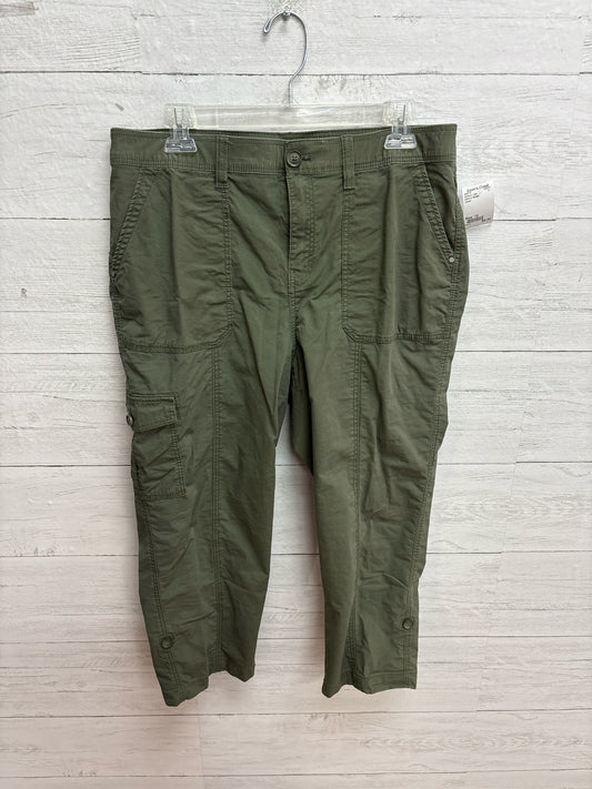 Size 10 Chico's Design Green Womens Capri