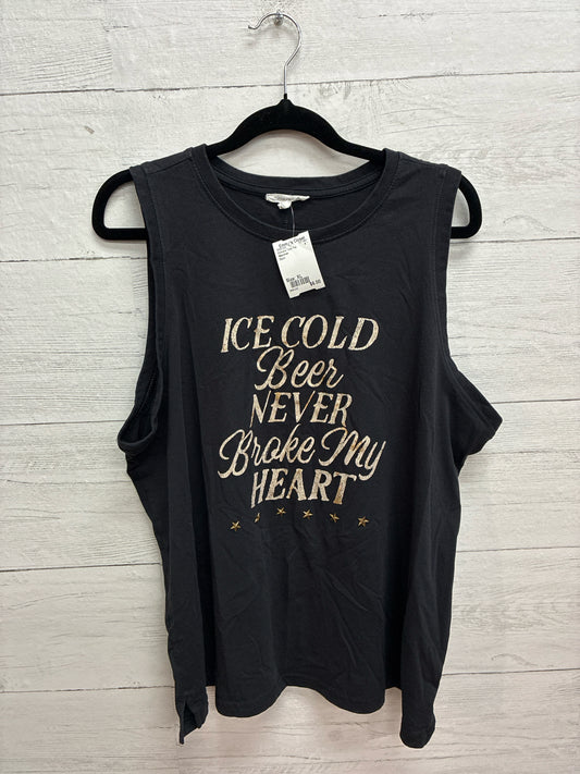 Size XL Maurices Black Womens Tank-Top