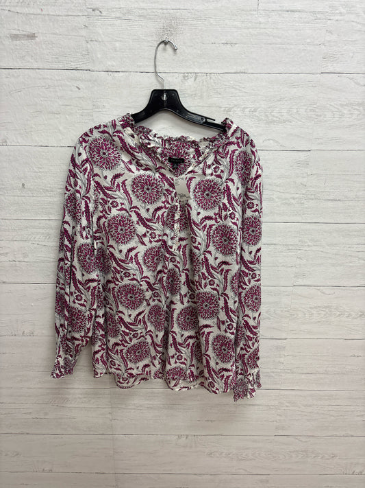 Size XL Talbot's Purple/white Womens Shirt