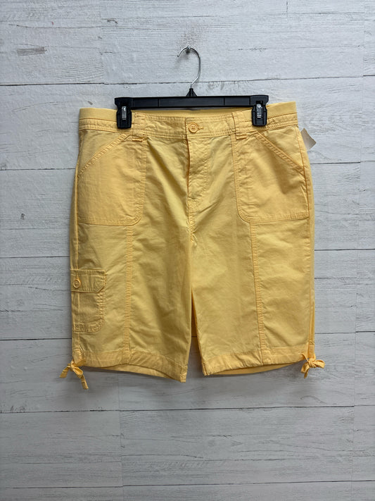 Size 12 St. Johns Bay Yellow Womens Shorts
