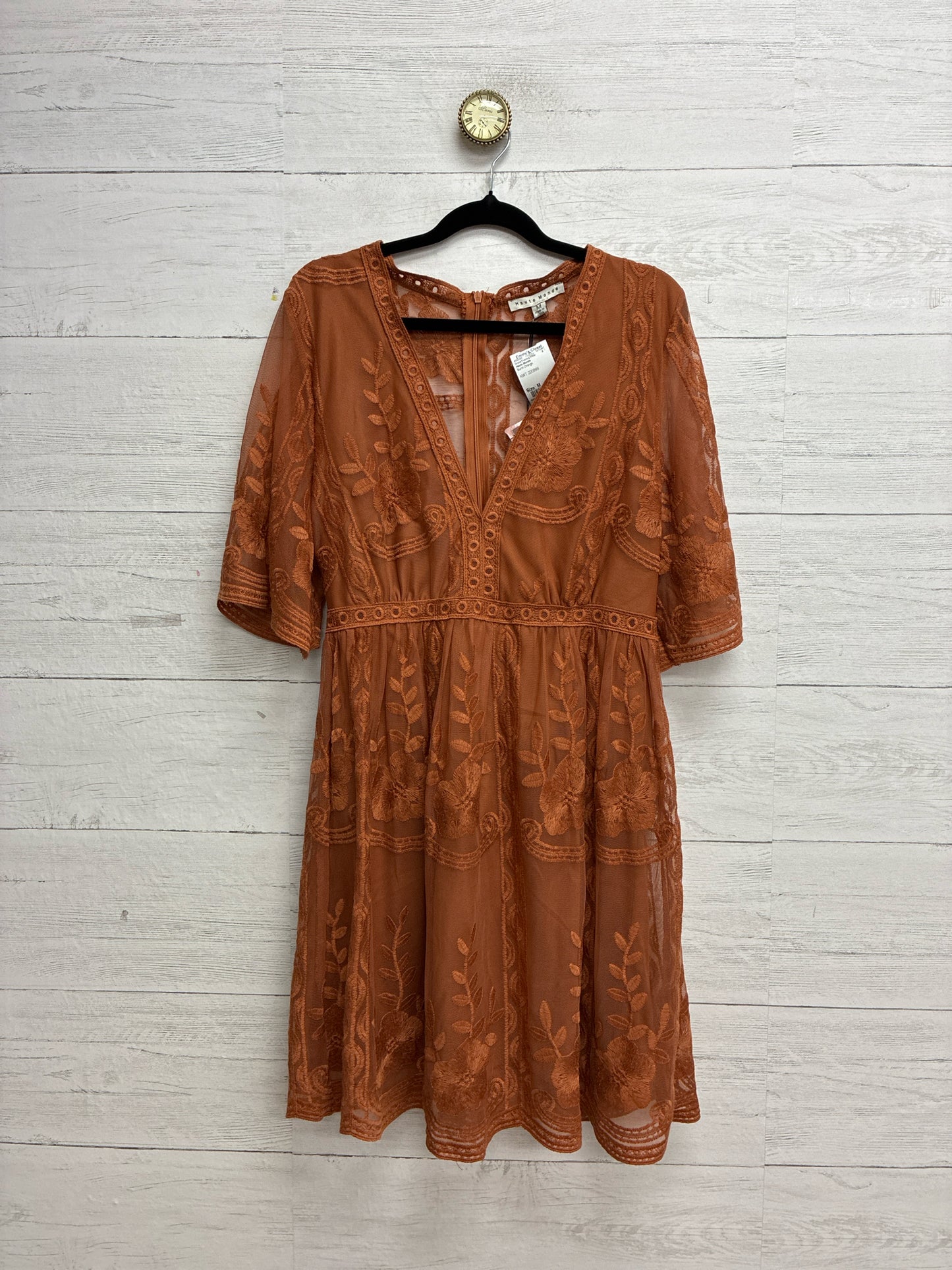 Size M Haute Monde Burnt Orange Dress/Evening Wear
