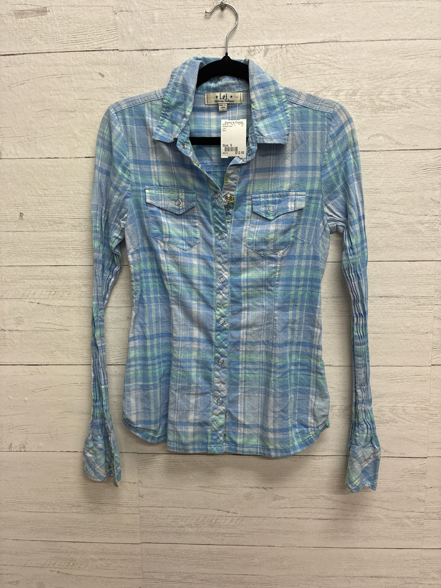 Size S L.e.i. Blue Womens Shirt
