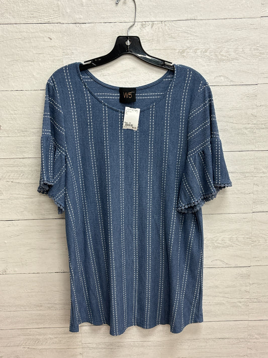Size 1X W5 Blue Womens Shirt