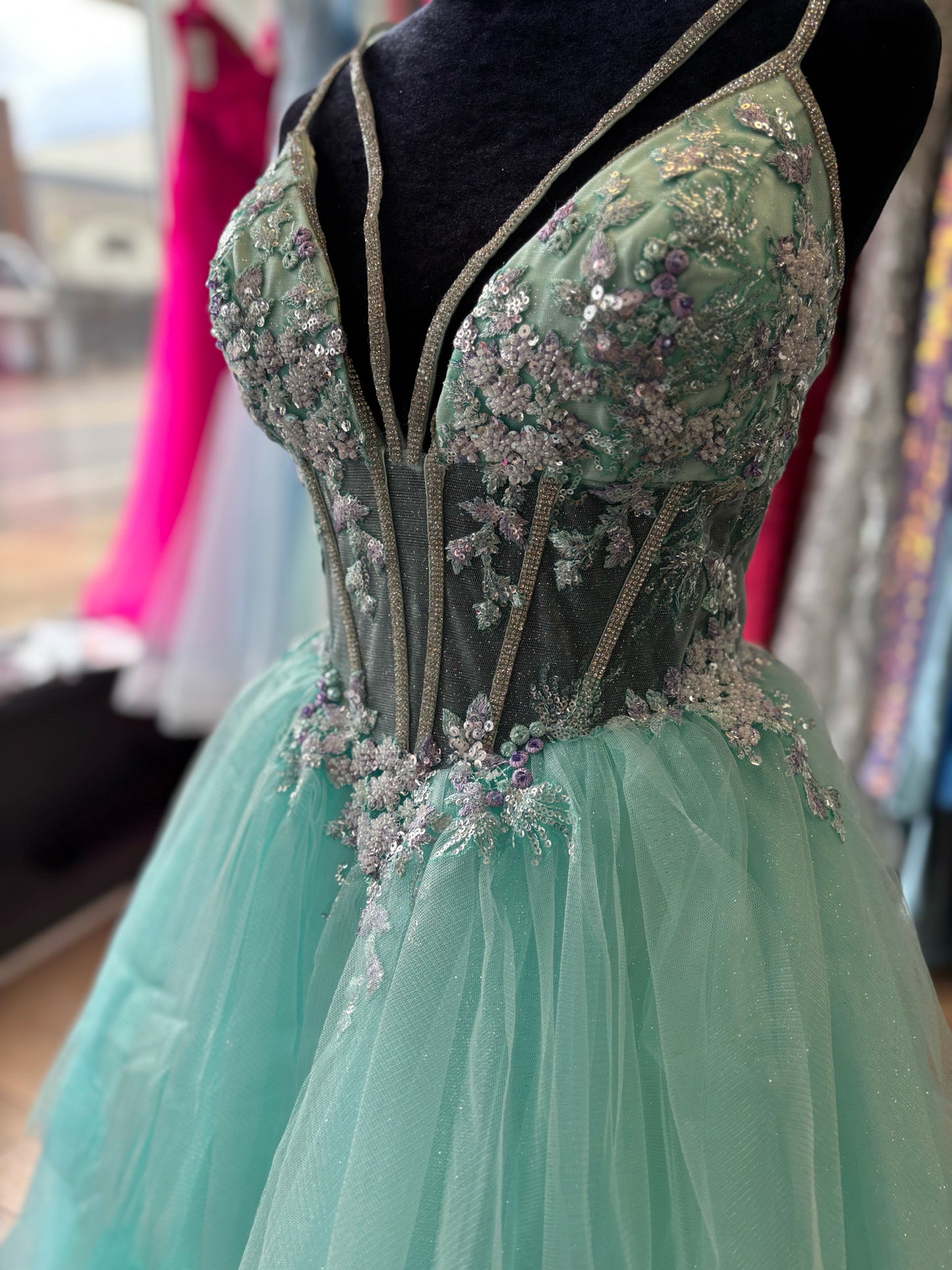 Size 12 Emmi's Elegance Mint GOWN