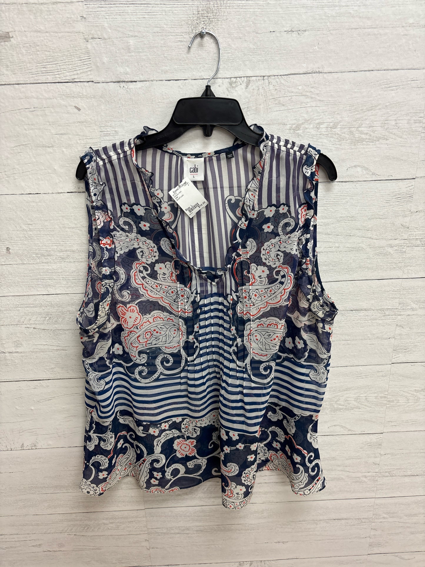Size L Cabi Blue/Purple Womens Shirt