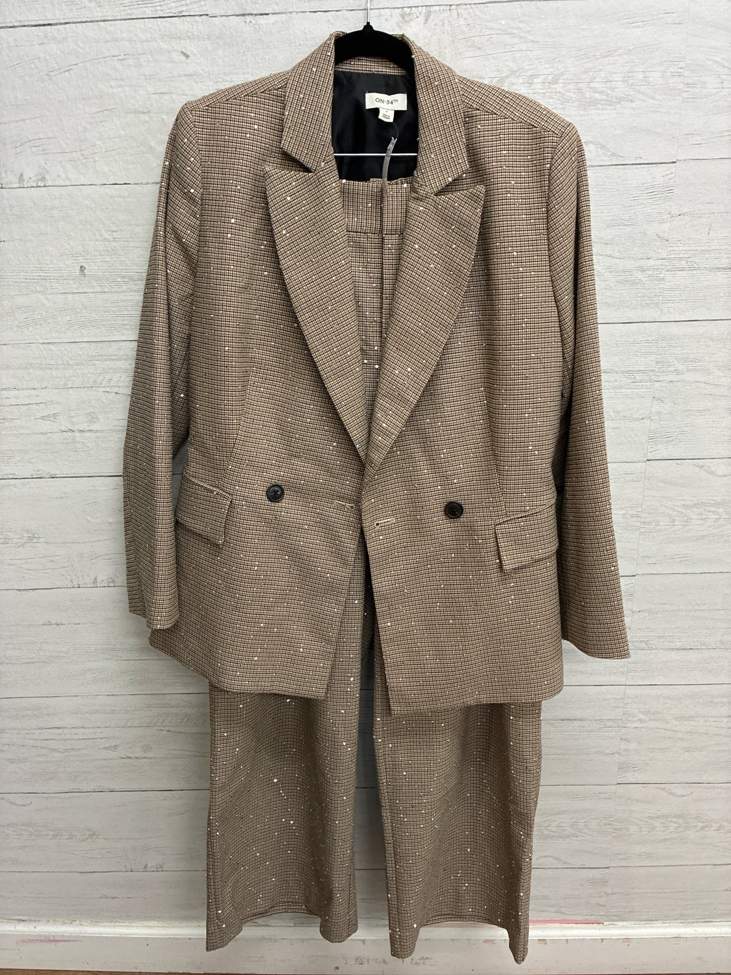 Size 8 ON 34TH Black/Brown Womens pantsuit