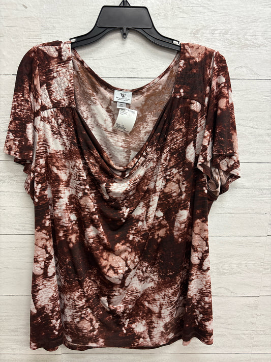 Size 3X Worthington Brown Womens Shirt