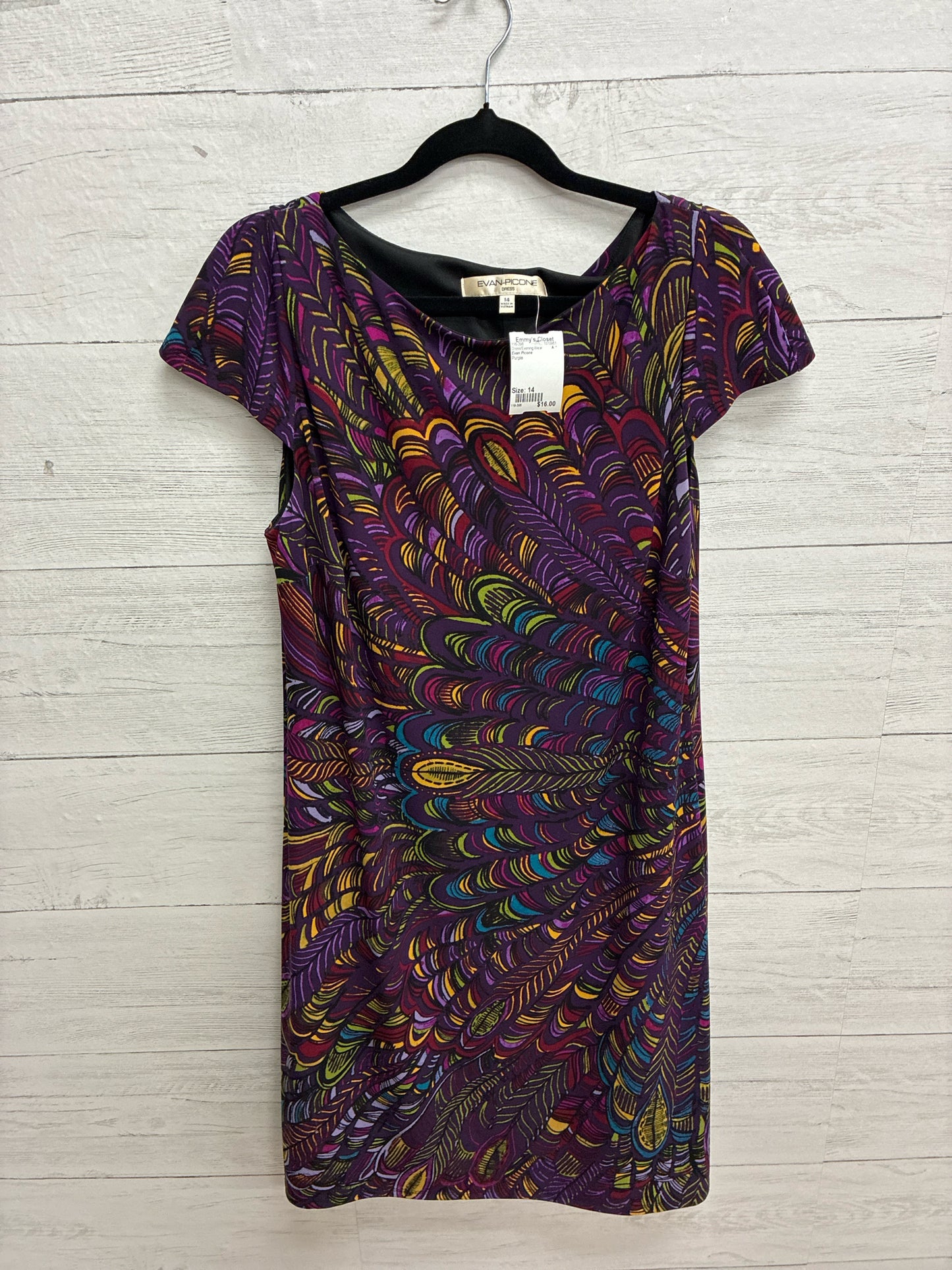 Size 14 Evan Picone Purple Dress/Evening Wear