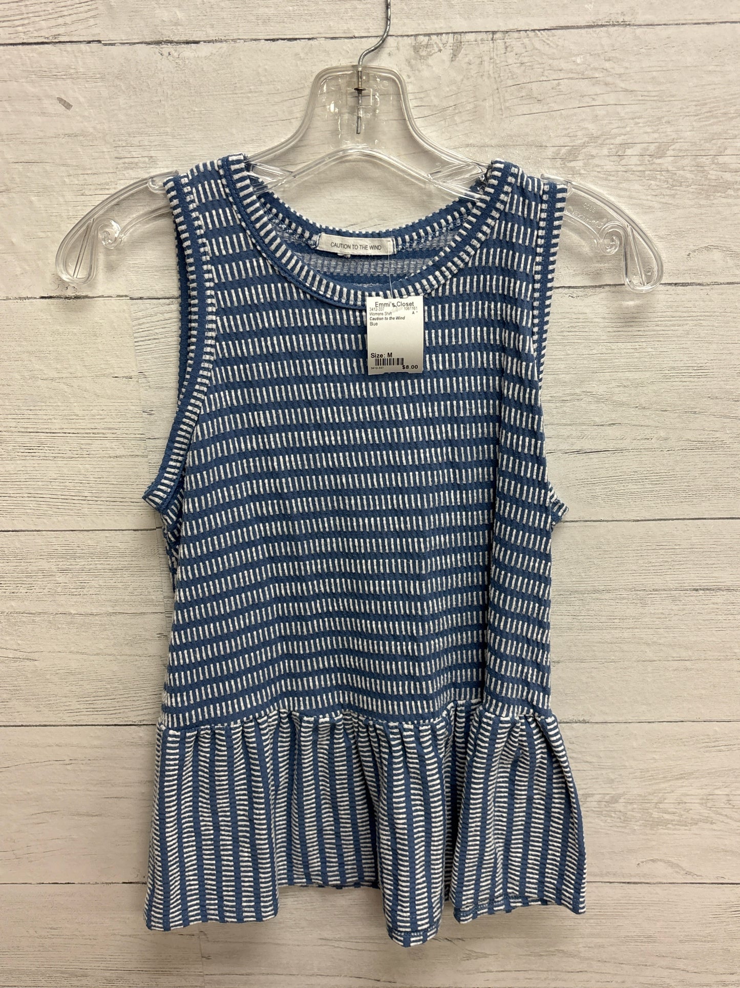 Size M Caution to the Wind Blue Womens Shirt