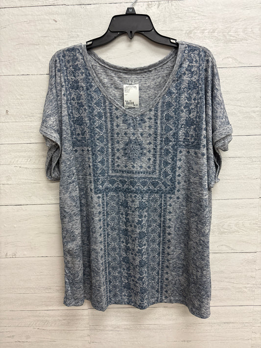 Size 3X Style  & Co Grey/Blue Womens Shirt