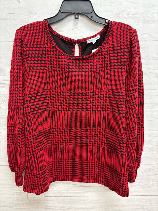 Size XL OPHELIA ROE Red/black Womens Shirt