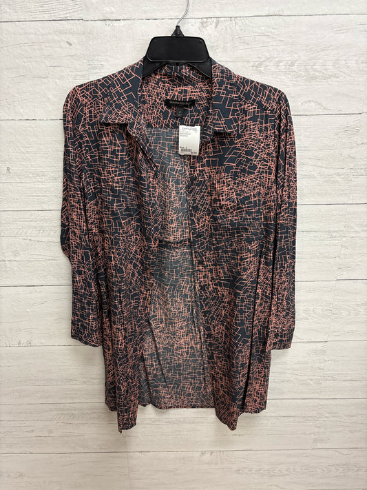 Size 2 Banana Republic grey/orange Womens Shirt