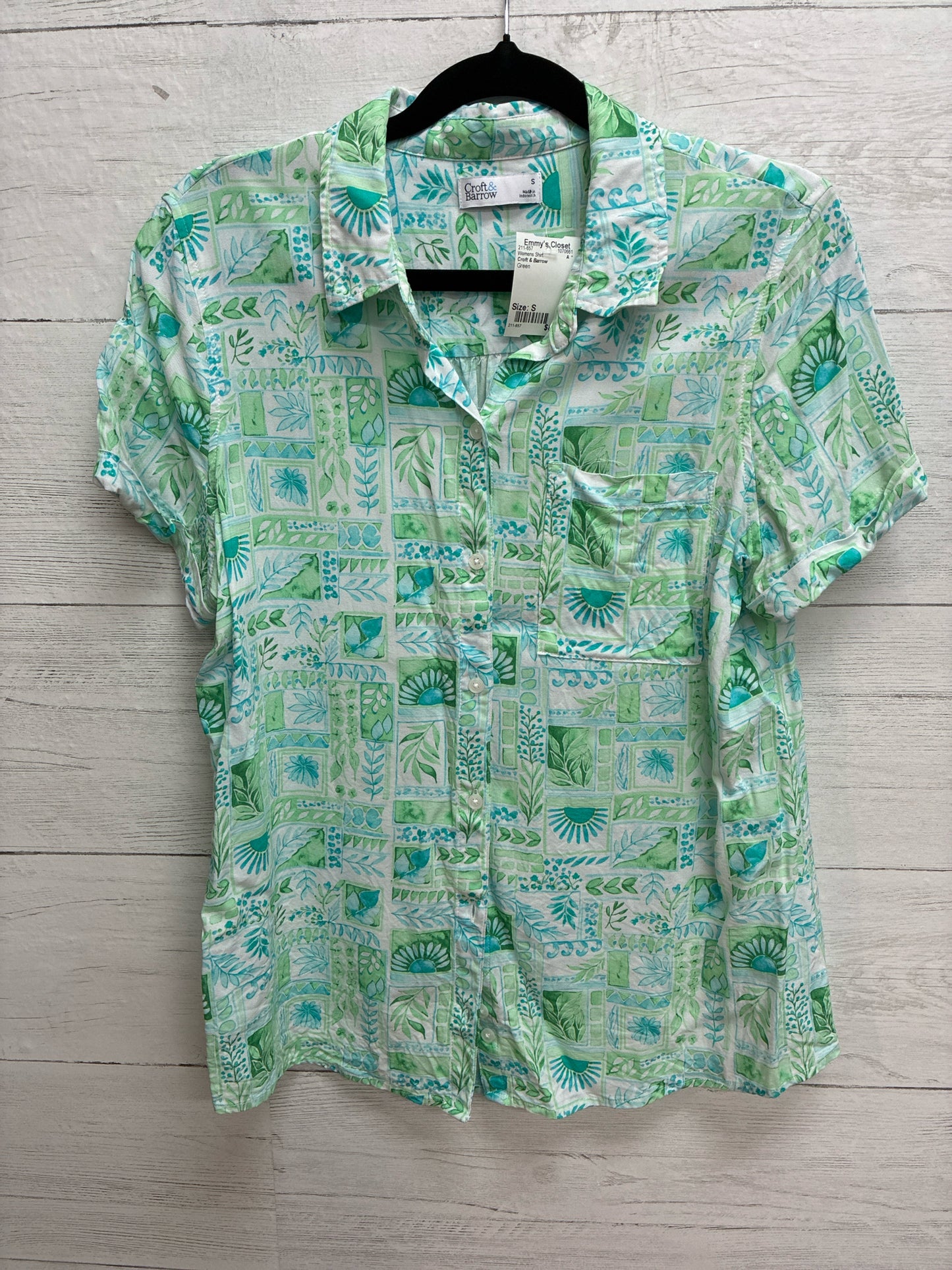 Size S Croft & Barrow Green Womens Shirt