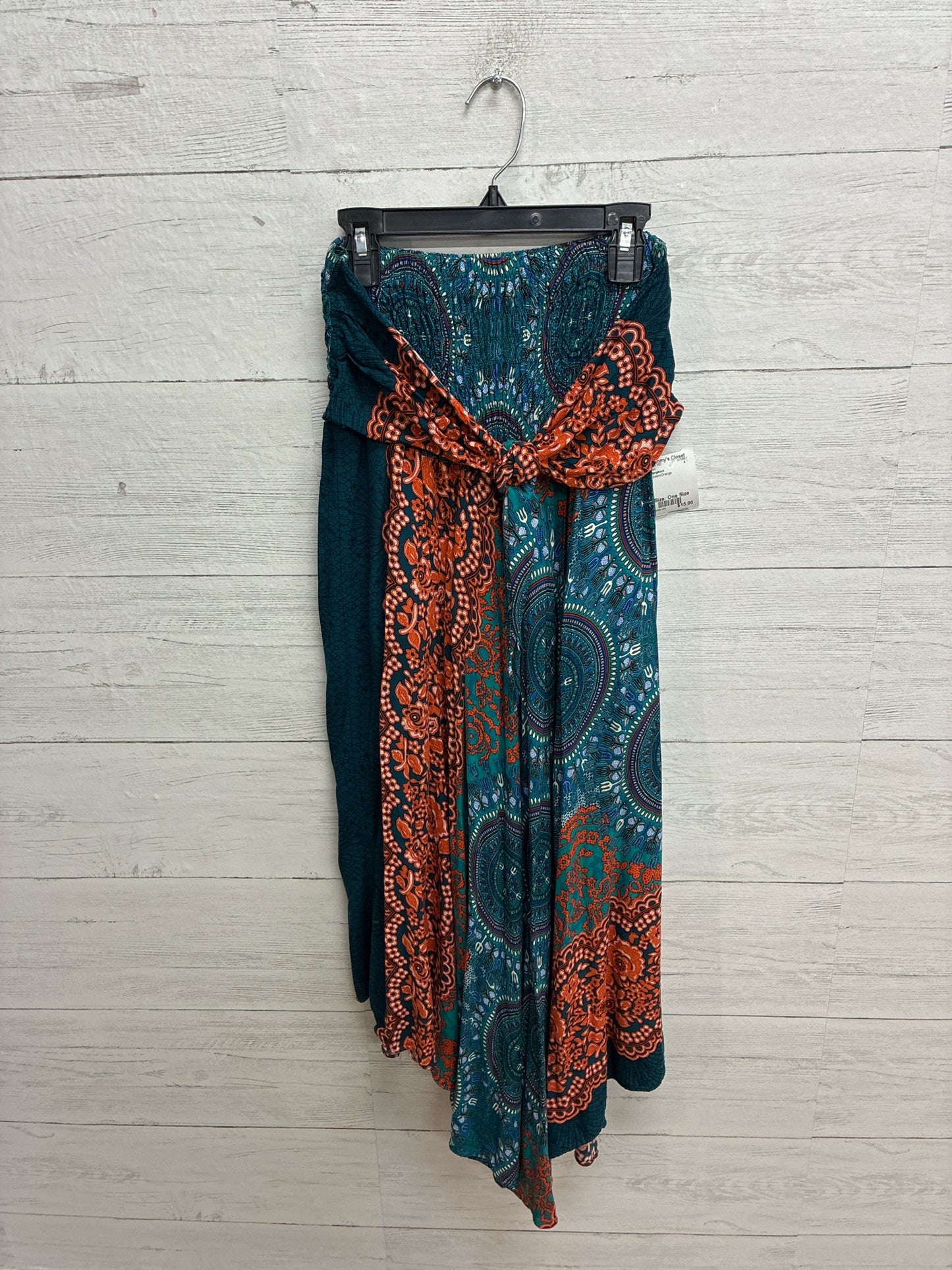 Size One Size Bangkock Green/Orange Skirt